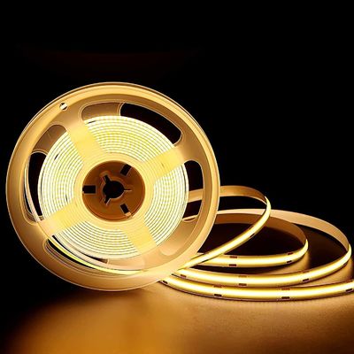 Ra90 LEIDENE van gelijkstroom 480 Chips Cob Led Rgb Flexible Geleide Strook 24v 3000k