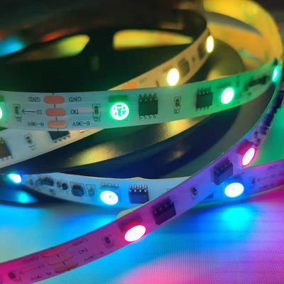 6 aan 36V 15M van 5050 RGB Slimme LEIDENE de Muzieksynchronisatie Muziek kleurt de Lichte Lichten Flexibel Veranderen