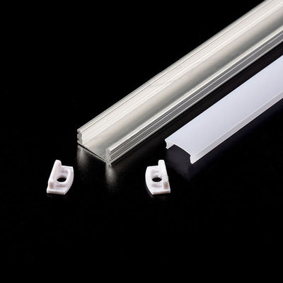 8mm van het Witte LEIDENE Lineaire Dekking van het Profiel Lichte PC Aluminiumprofiel de Vierkante