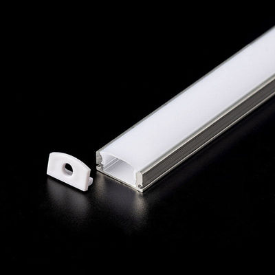 8mm van het Witte LEIDENE Lineaire Dekking van het Profiel Lichte PC Aluminiumprofiel de Vierkante