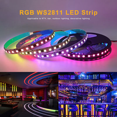 WS2811 digitale LEIDENE Flexibele Strook Adresseerbare LEIDENE Lichte 24V Aclorol Programmeerbare 5050