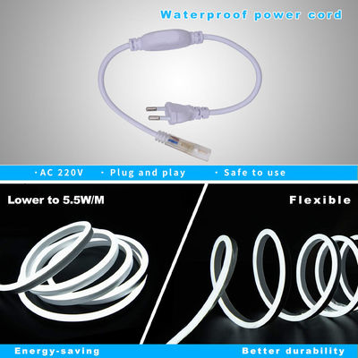 220V van RGB LEIDENE het Neonstrook Flexibele Luces Rubber Cuttable Strip Neonlichtsilicone