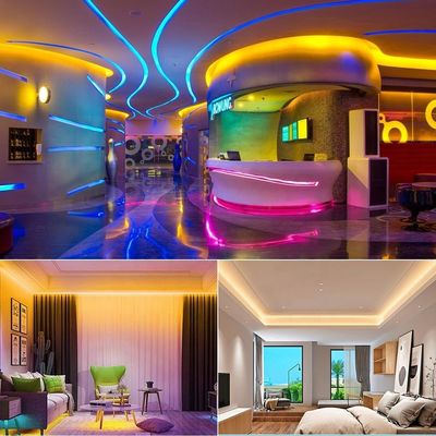 220V van RGB LEIDENE het Neonstrook Flexibele Luces Rubber Cuttable Strip Neonlichtsilicone