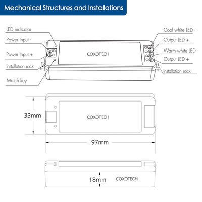 V2 van van hoofd GDT 576W het Controlemechanisme12v 24v 5 Sterren Lichte Controlemechanismemagic home led
