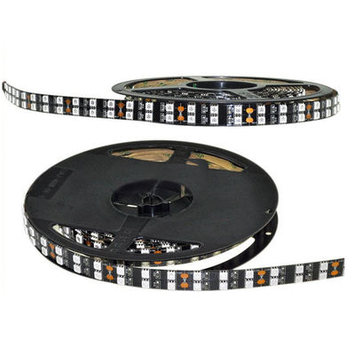 12V zwarte Dubbele Rij 5050 van PCB LEIDENE Strook 60LEDs/M 120LED/M DC12V