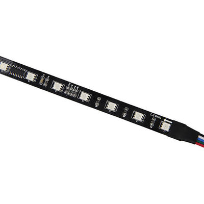 8 pixel Draadloze LEIDENE DMX die Adresseerbare Rgb Waterdichte Zwarte Strook 5050 aansteekt