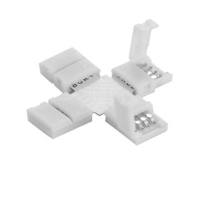 10mm 4 Pin Led Rgb Connector 10mm 4 Speld LEIDEN Bijkomend L T X Vorm Unwired Gapless Solderless