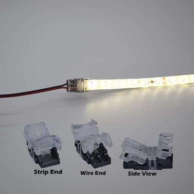 LEIDEN van 4pin 3pin 2 Pin Led Light Connector Bijkomend Einddraad Vrouwelijk Mannetje 8mm 10mm