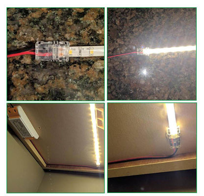 LEIDEN van 4pin 3pin 2 Pin Led Light Connector Bijkomend Einddraad Vrouwelijk Mannetje 8mm 10mm