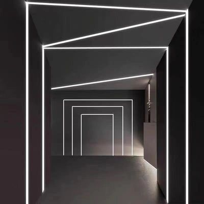 Van het LEIDENE het Lichte Kanaal Strokenaluminium met Drywall van PC het Dekking In een nis gezette Profiel van het Pleistergips Geleide Aluminium