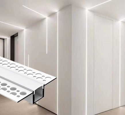 Van het LEIDENE het Lichte Kanaal Strokenaluminium met Drywall van PC het Dekking In een nis gezette Profiel van het Pleistergips Geleide Aluminium