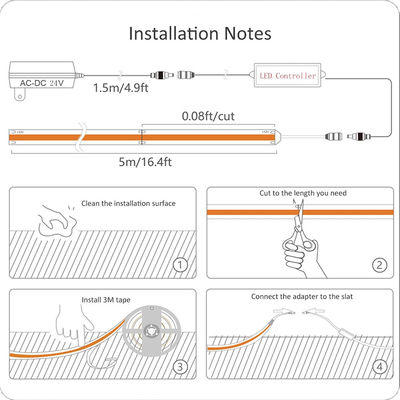 2023 MAÏSKOLF van de LEIDENE Licht Strook480leds 2700K 3000K 4000K 6000K Dotless het Flexibele Band