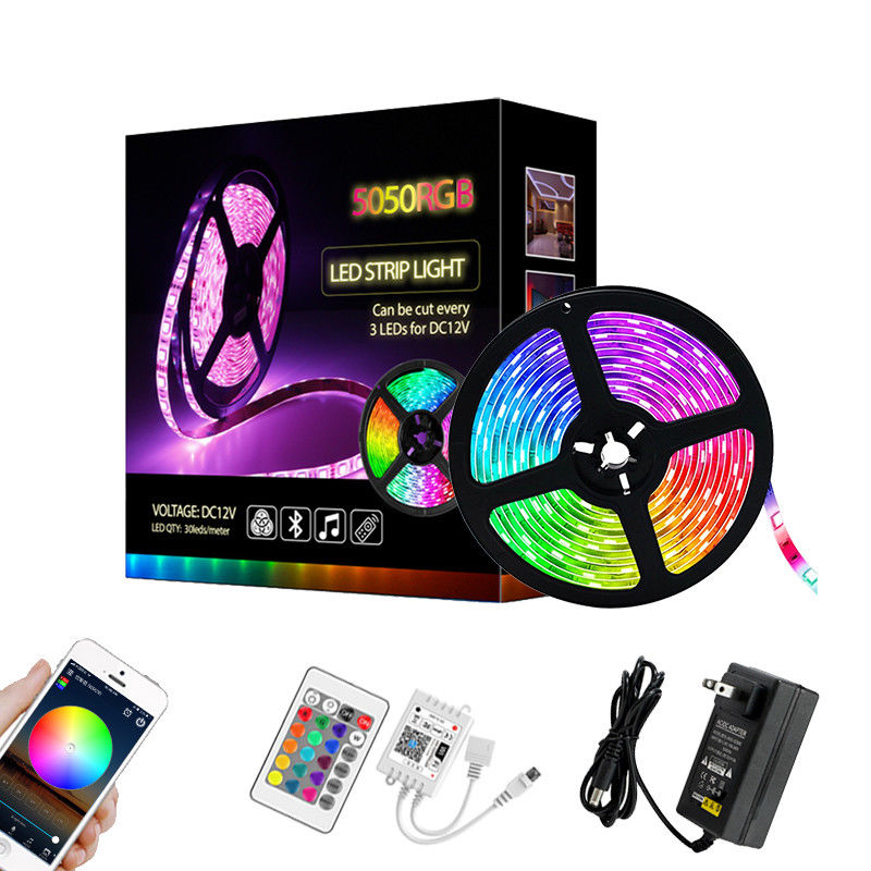 RGB 5050 Lichte Vastgestelde Band Slimme LEIDENE Muziek Lichte IP65 maakt 5M Home Decoration waterdicht