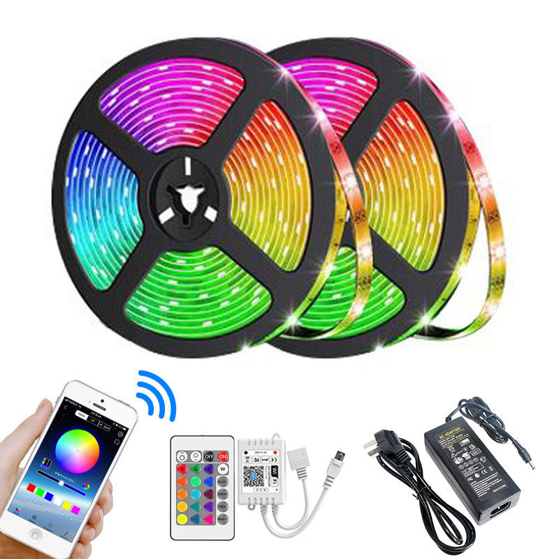 Slimme CRESTIN 16.4ft RGB Flexibele Rgb Geleide de Strooklichten WiFi APP van de Muzieksynchronisatie