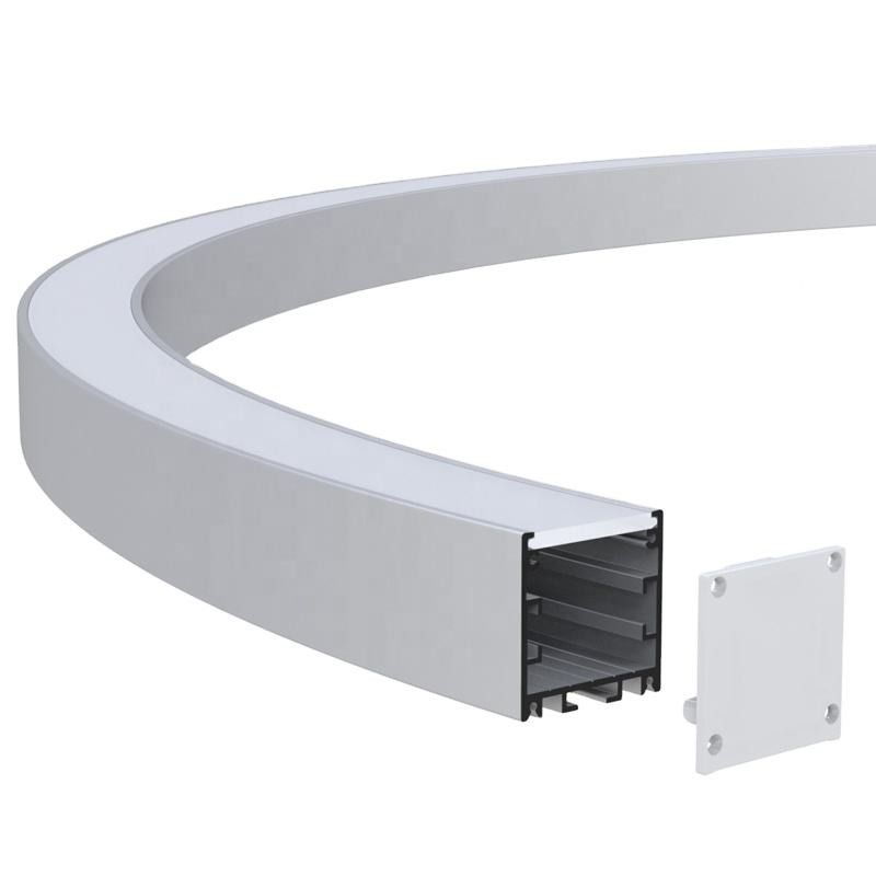 ROHS 6063 leidde Hoekprofiel Hangend Gebogen Geleid Licht Aluminiumprofiel