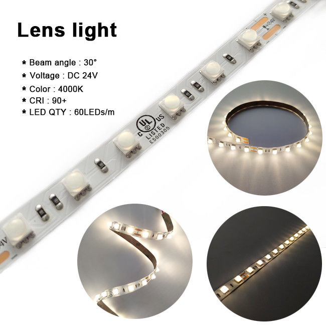 Lens Flexibele Smd 5050 Rgb Geleide Strook 60LEDs/M gelijkstroom 24V voor Huislicht