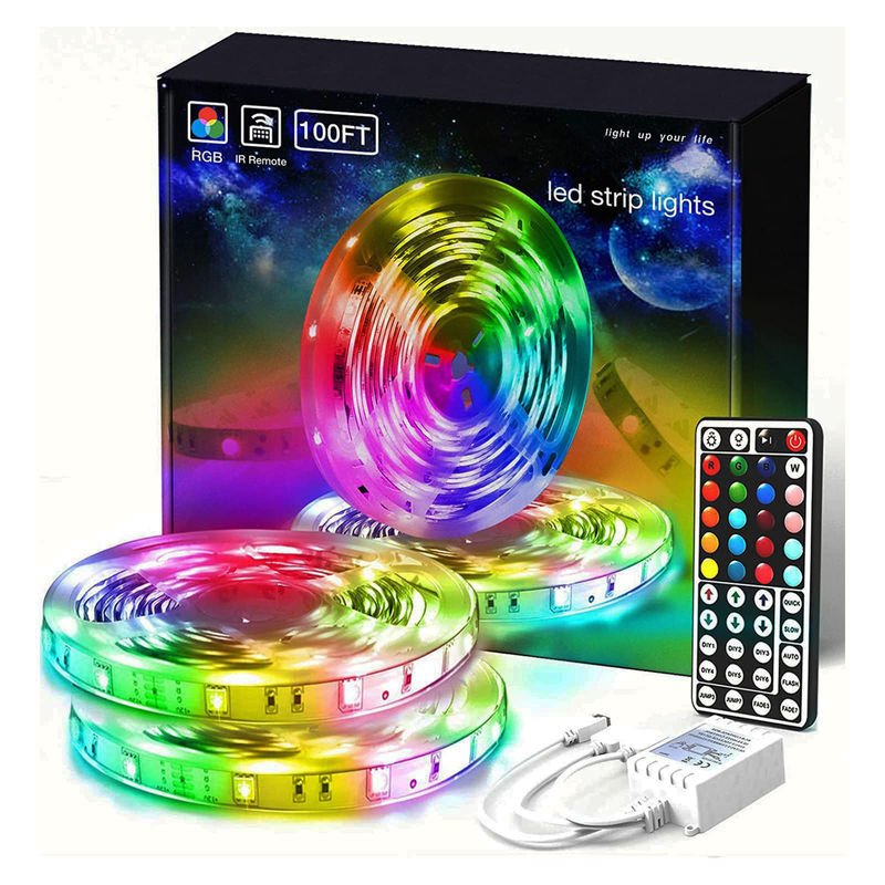 5m 12V Lux 5050 Multi Magische Lichten 100ft van de Kleurenstemming leidde Lichte Strook met 44keys