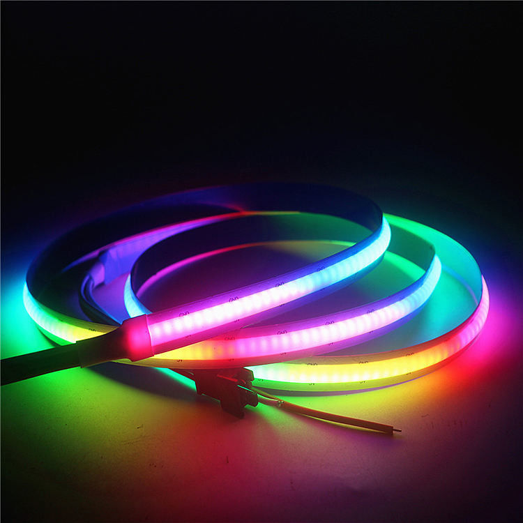 RGB Maïskolf Slimme LEIDENE Stemmings Lichte Strook Geen Dots Full Color Light Strip 630LEDs/M