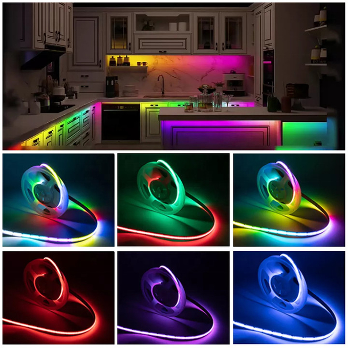 APP Controle Magische RGBIC Slimme LEIDENE Muziek Licht Flexibel Chip On FPC 18w/M Music Sync Smart-MAÏSKOLF 0